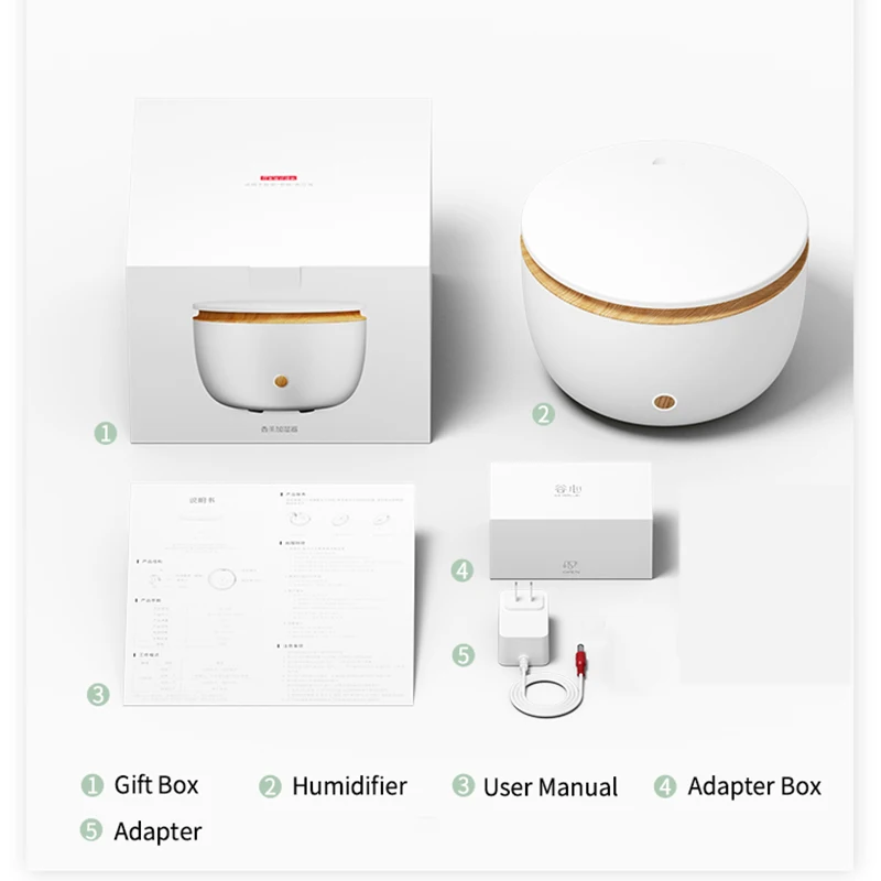 สีขาวปลาโลมา500ML น้ำมันหอมระเหย Aroma Diffuser Air Humidifier Aromatherapy Diffuser Mist Maker Fogger สำหรับ Home