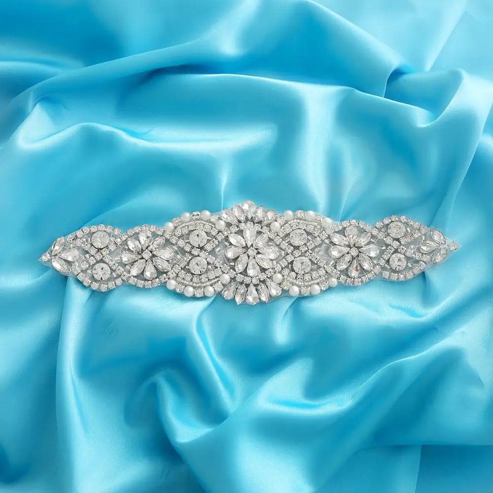 Sesthfar Trim Weddding Bridal Parels Strass Applicaties Riem Voor Bridal Crystal Sash Bruiloft Accessoires F104