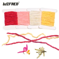 WIFREO 3PCS*2M Ultra Chenille Nymphs Pupas Streamers Wet Flies Tying Material Vernille for San Juan Worms Eggi Juan Kenobi