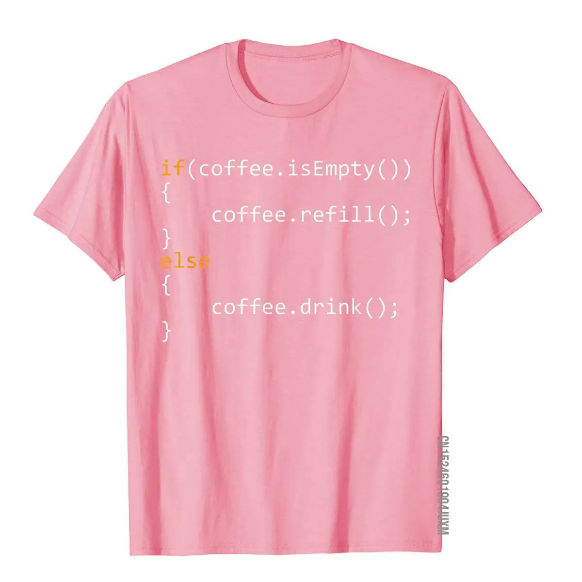 Funny Programmer Coffee Gift For Coders T-Shirt Cotton Unique Tops Shirt Coupons Men\'s T Shirt Vintage