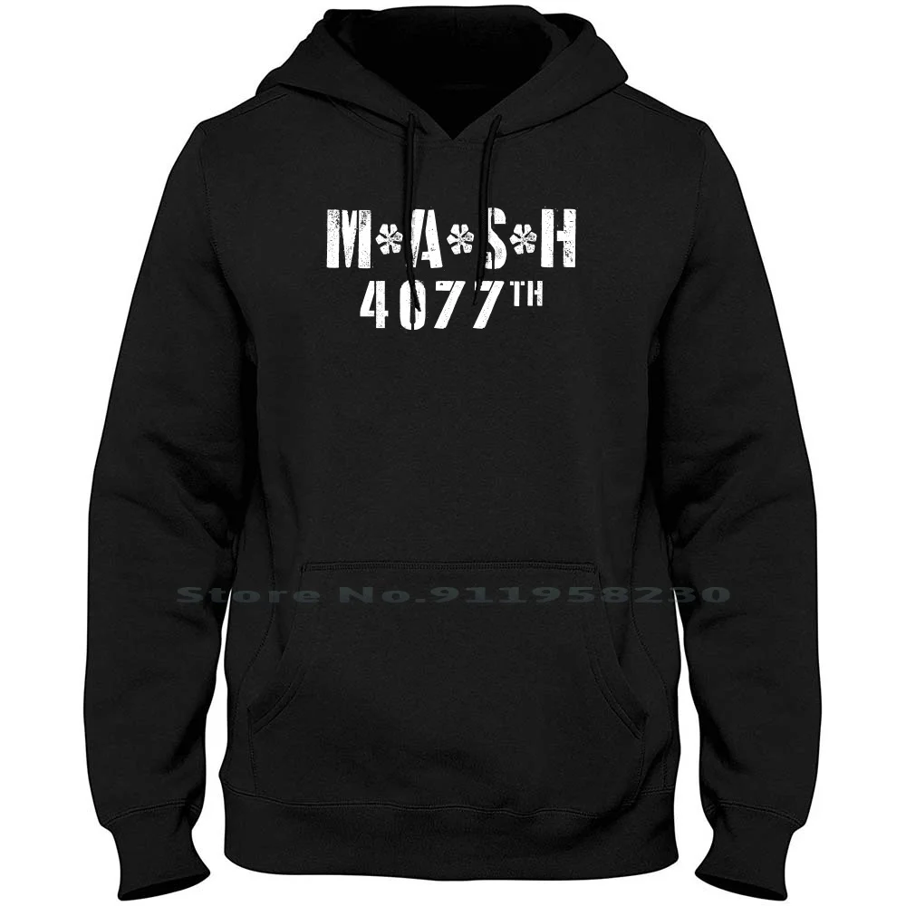 Mash 4077th Men Women Hoodie Pullover Sweater 6XL Big Size Cotton Hawkeye Eye Ash Tv