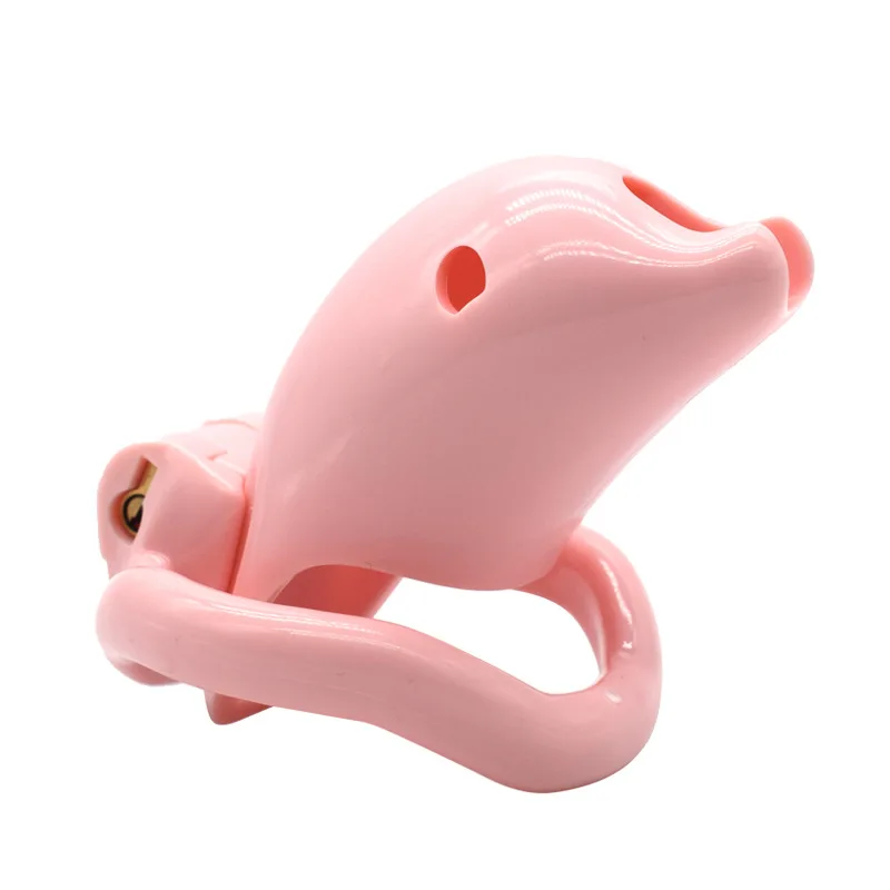 Male Chastity Device With 4 Penis Curved Snap Rings Dolphin Design Sex Toys For Men Chastity Lock Cage Penis Sleeve