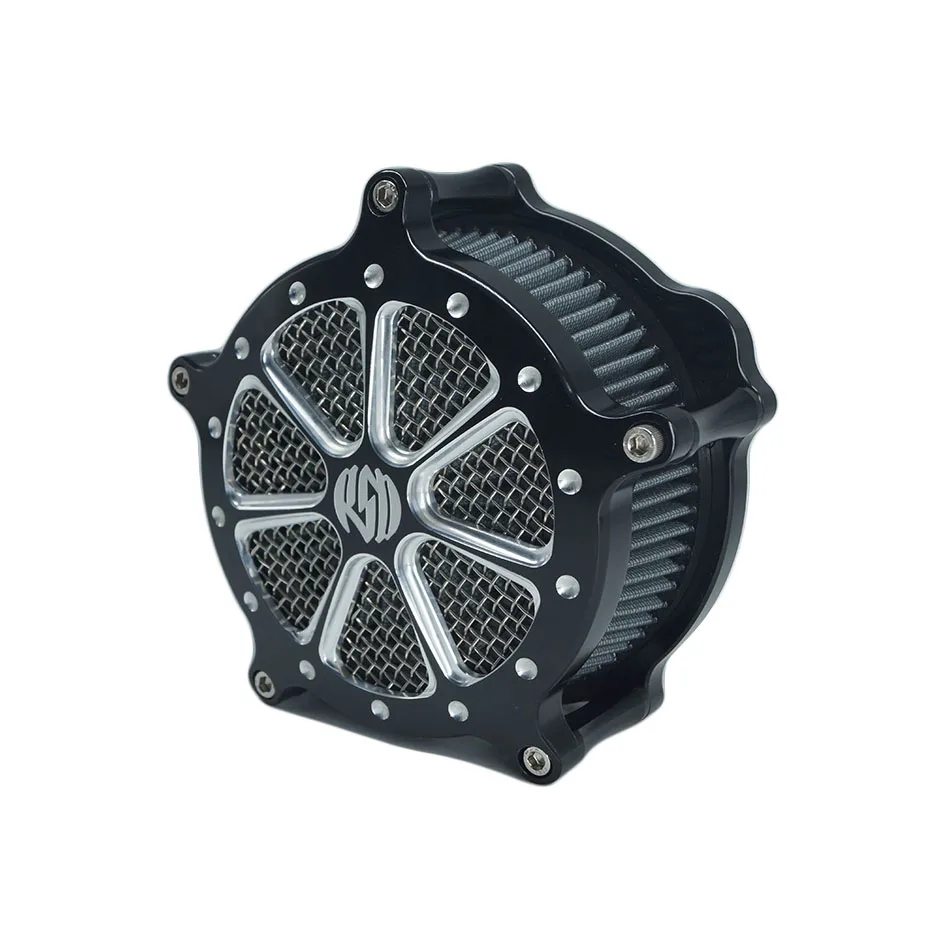 RSD Intake Air Cleaner Filter Speed 7 Venturi For Harley Sportster Milwaukee Eight EVO Twin Cam W Cable Throttle by Wire