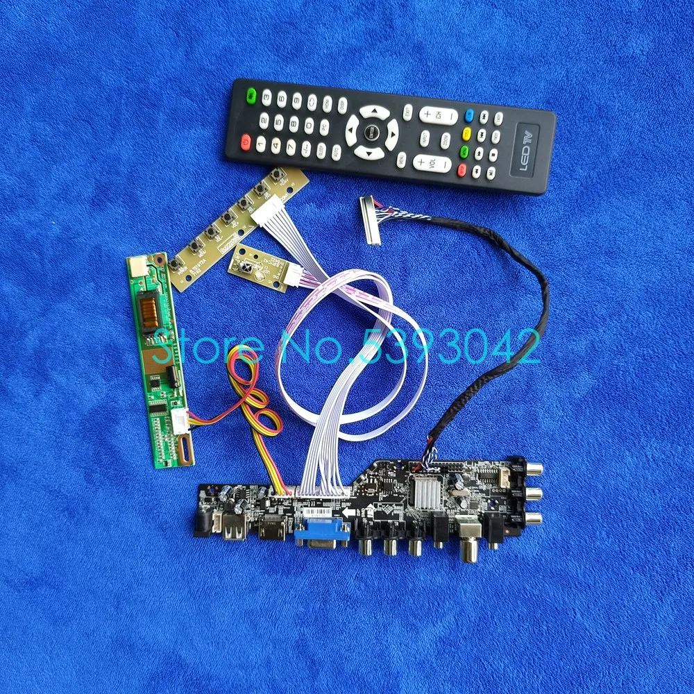 For LP171WP4 (TL)(04)/(TL)(A1)/(TL)(A5) 3663 Digital USB+AV 1440*900 DVB-T LVDS 30Pin 1CCFL LCD Screen Controller Board Kit