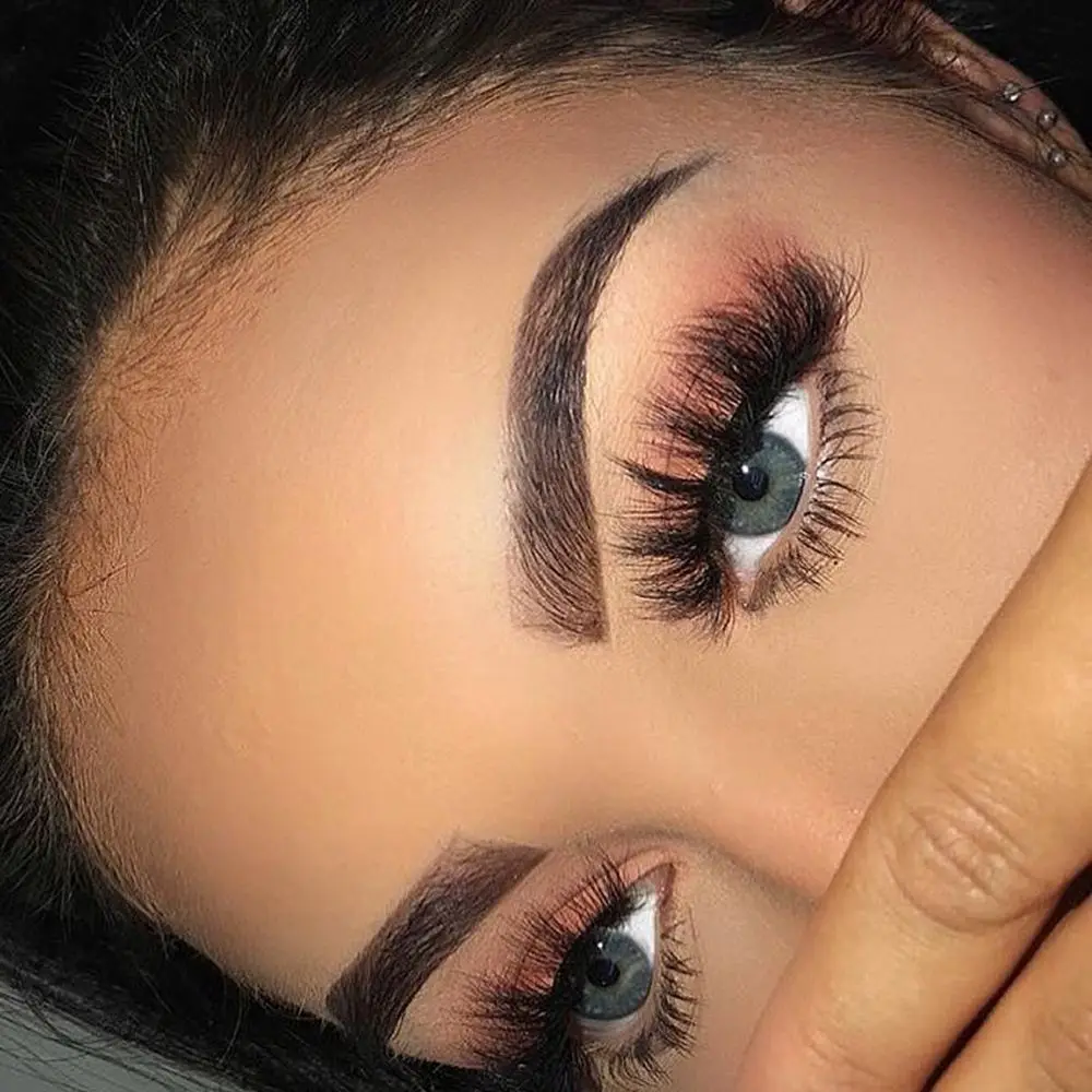 SKONHED 5 Pairs Handmade Natural Long Wispy Flared Multi-styles False Eyelashes 3D Faux Mink Hair Criss-cross Eye Lash Extension