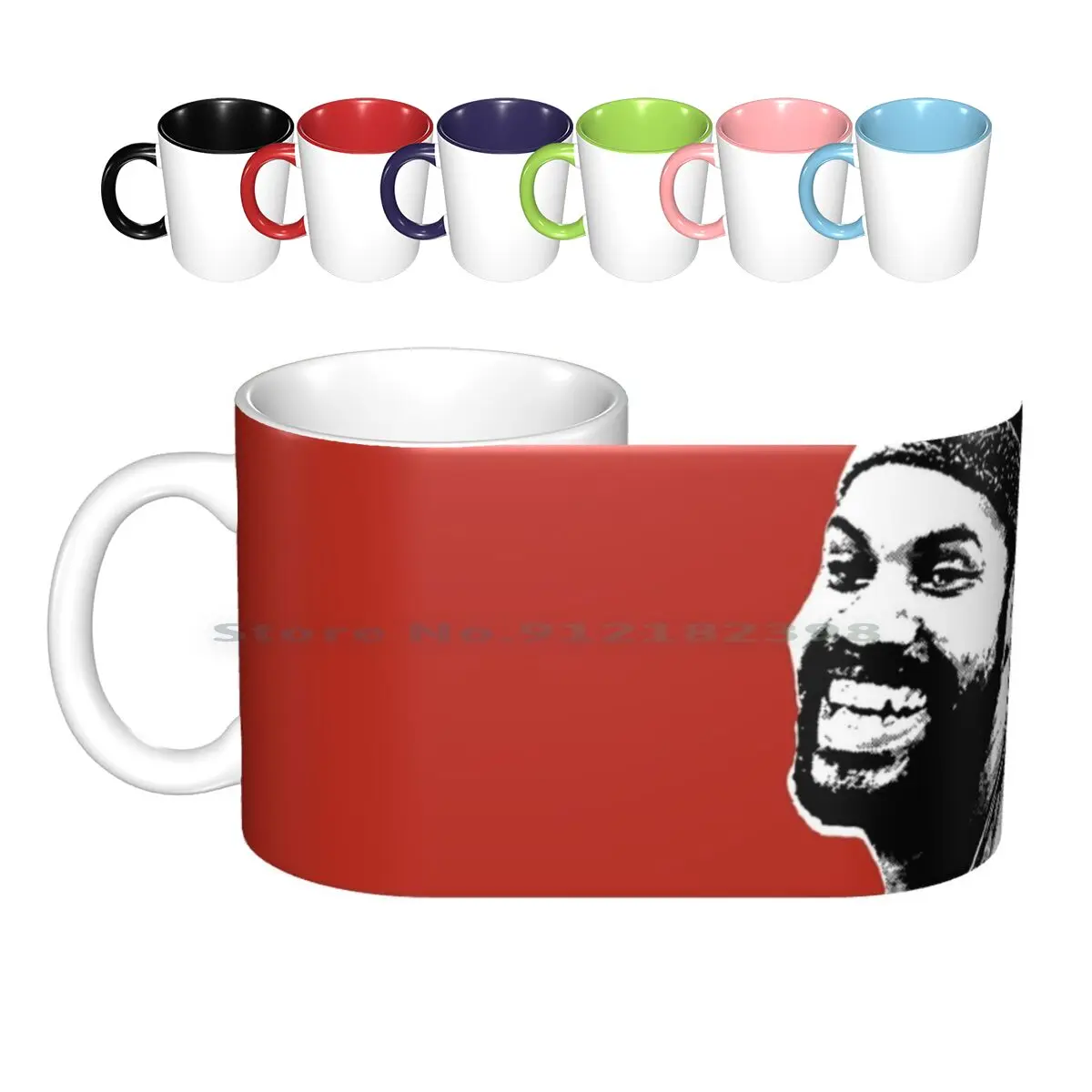 Rasheed Wallace Ceramic Mugs Coffee Cups Milk Tea Mug Basketball Portland Rasheed Wallace Blazers Sports Black And White Trail