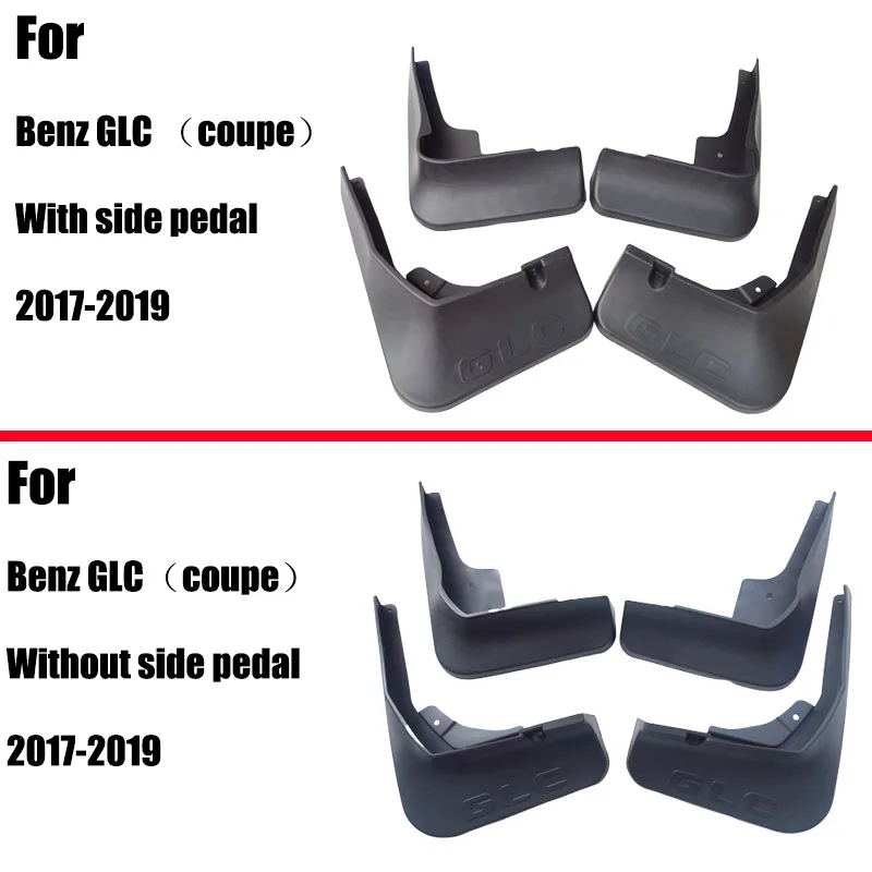 Mud flaps para benz glc classe x253 pára-lamas fender lama flap respingo guarda pára-choques acessórios do carro auto styline frente traseira 4 pçs