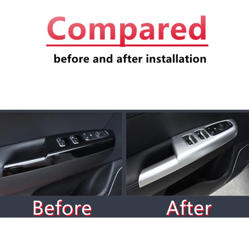 For KIA Sportage QL KX5 2016-2018 LHD Car Door Window glass Lift Control Switch Panel Cover Trim Interior Decoration Accessories