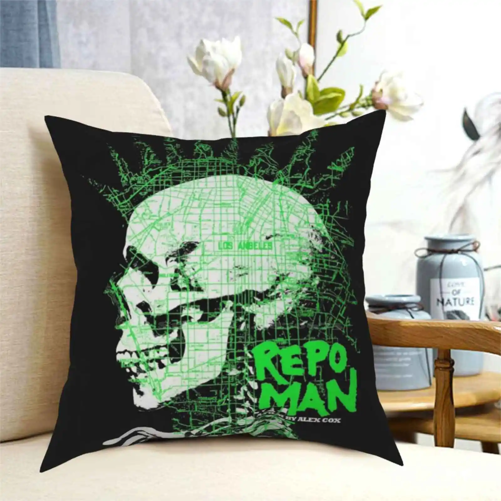 ريبو مان المنزل أريكة غطاء وسادة السيارة المخدة ريبو مان 1980S 1984 الشرير الخيال العلمي الدراما B فيلم هاري دين ستانتون Estevez الغريبة