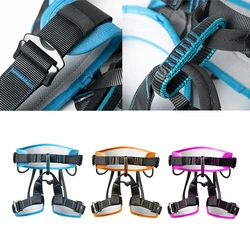 Safe Climbing Harness Waist Belt Outdoor Climbing Sitting Bust Belt Safety Seat Rappelling Harness for Rock Tree Mountaineering