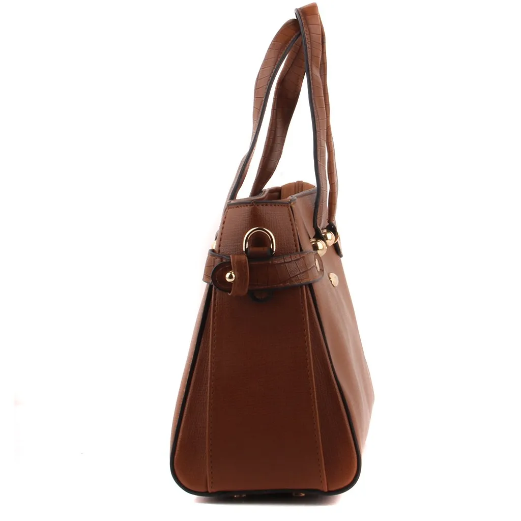 Bolso de hombro para mujer, Color bronceado