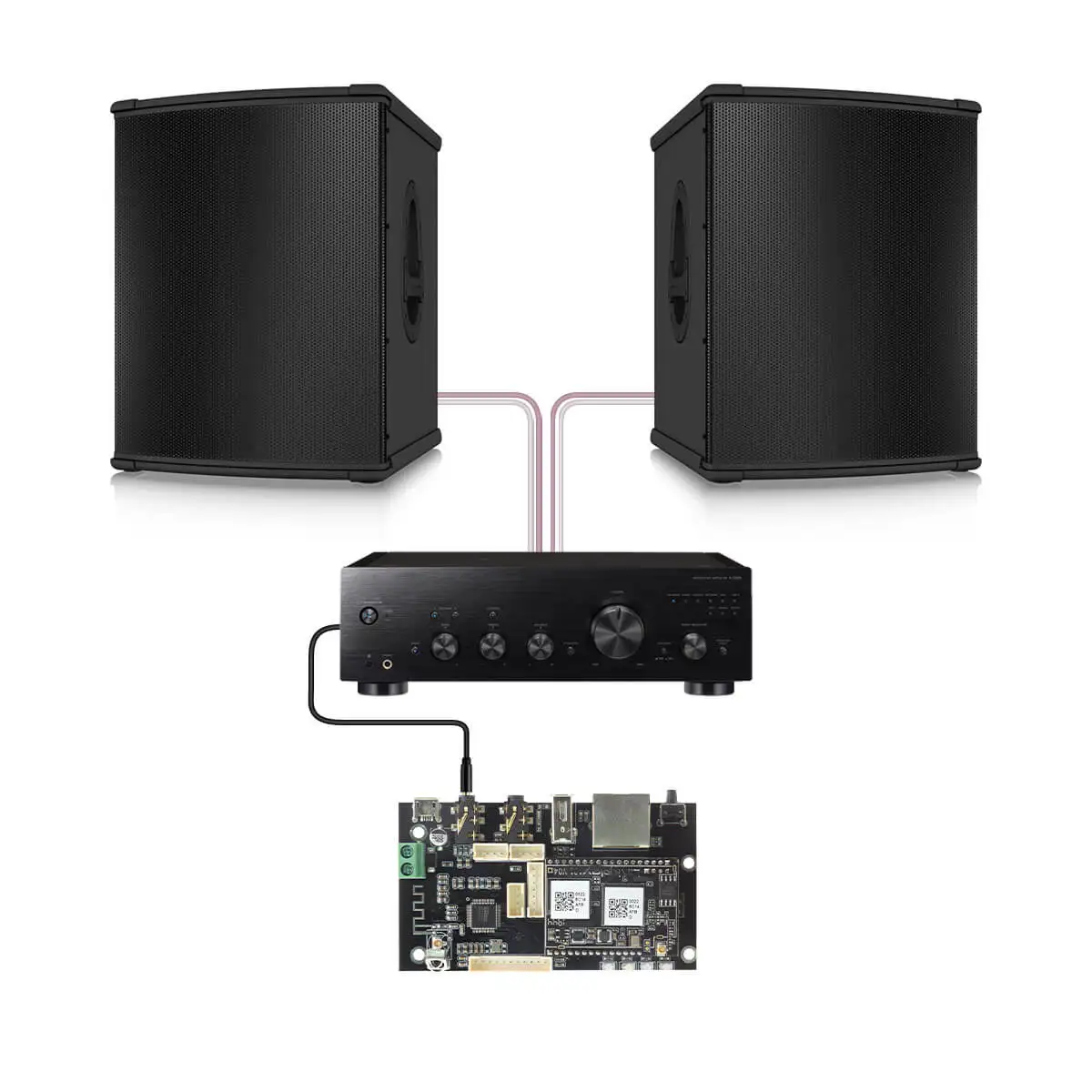 Placa receptora de Audio inalámbrica Up2Stream Pro V3, módulo de música estéreo inalámbrico, Bluetooth, Recei, multihabitación, tablero de Audio