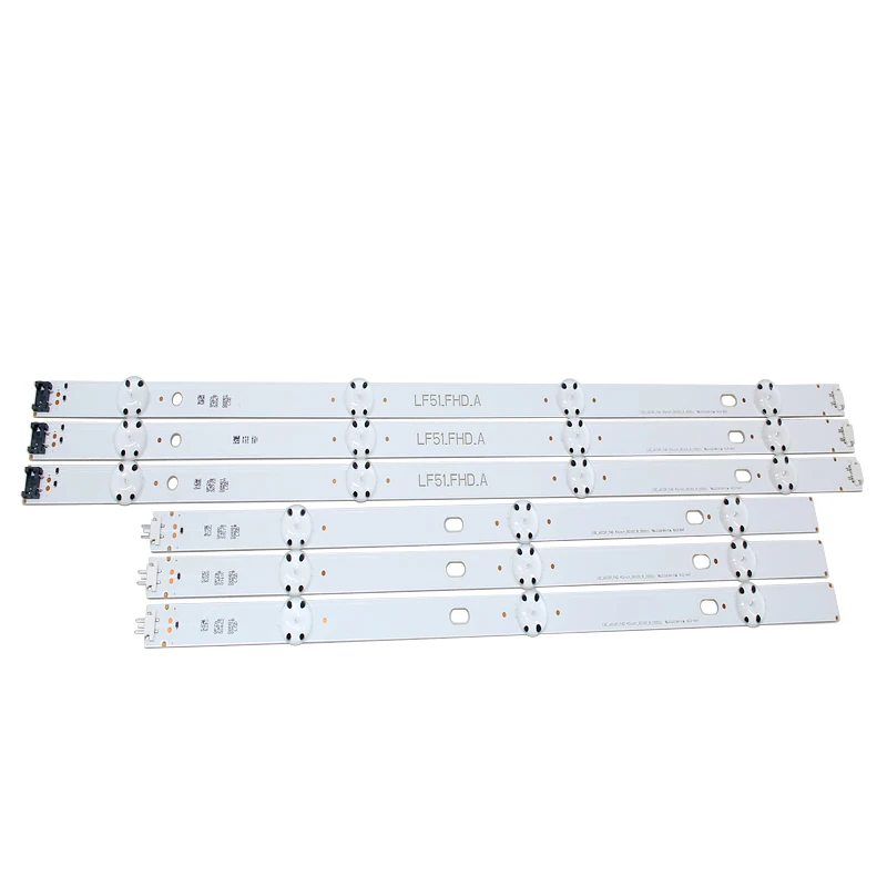 6pcs LED Bar For LG 43LH513V 43LH590V 43LF510V 43LF5100 43LH5100 43LH5700 43LH570A 43LH520V 43LH590 43LJ515V 43LH510V 43LH570V