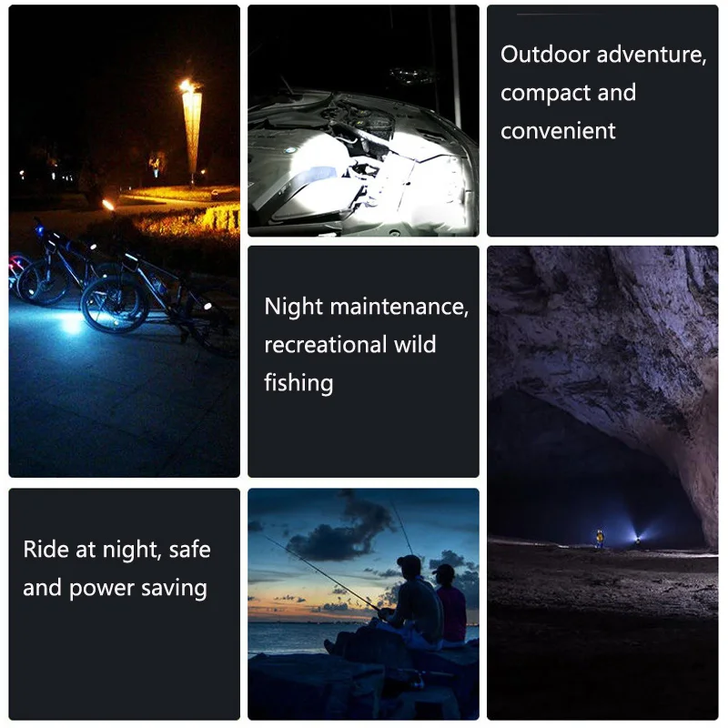 Built-In 1200M AH Baterai Lithium Super Terang Mini 3 Mode USB Rechargeable Mini Senter