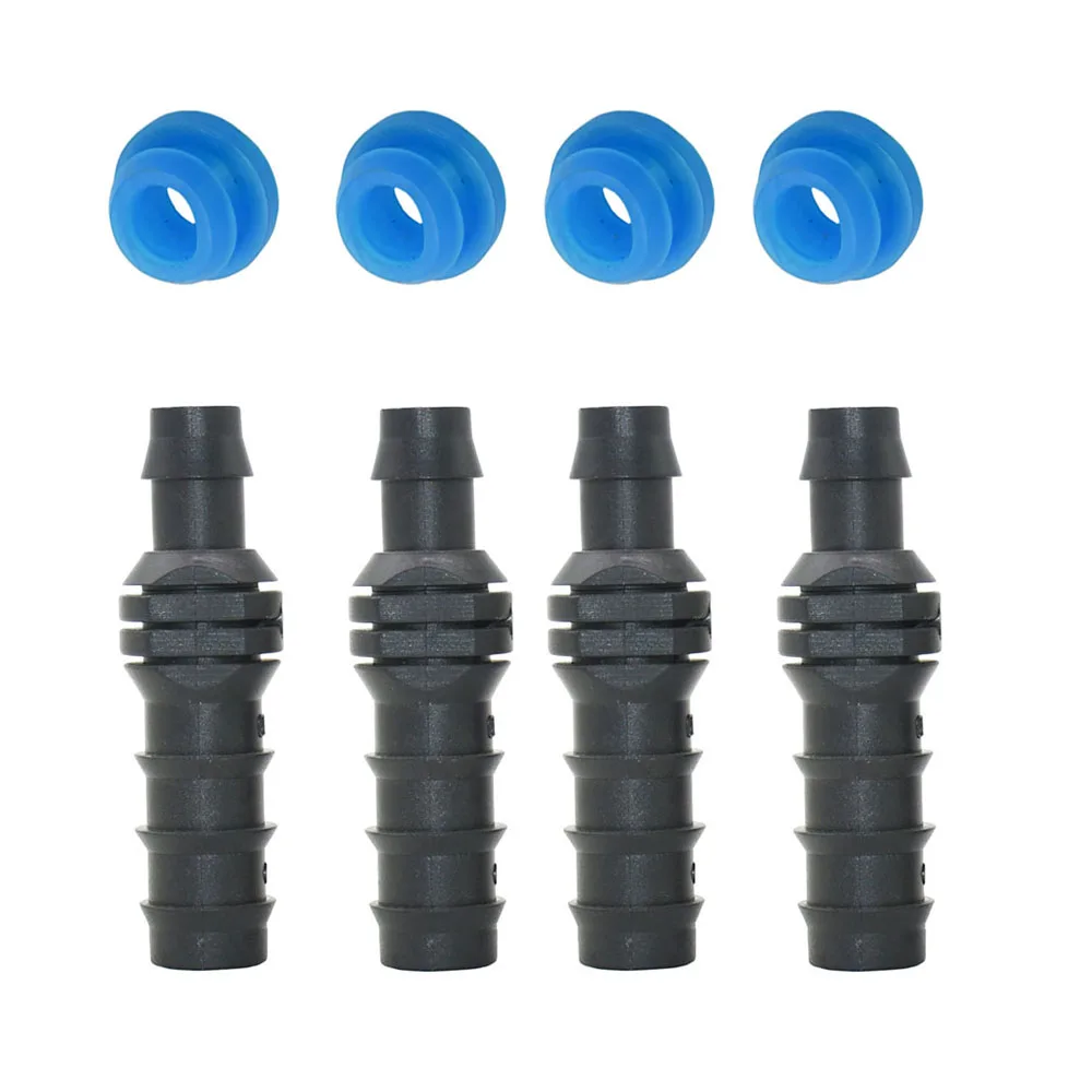 12mm To 16/20mm Pe Hose Barb Connectors Garden Tap 1/2 3/4  Drip Irrigation Tube Water Hose Coupler Adapter 4pcs