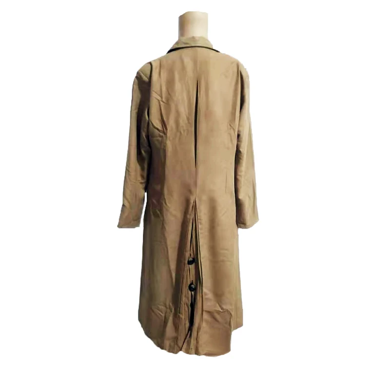 Dr. Brown Cosplay Costume Long Trench Coat Suit Halloween For Men Custom Made 11