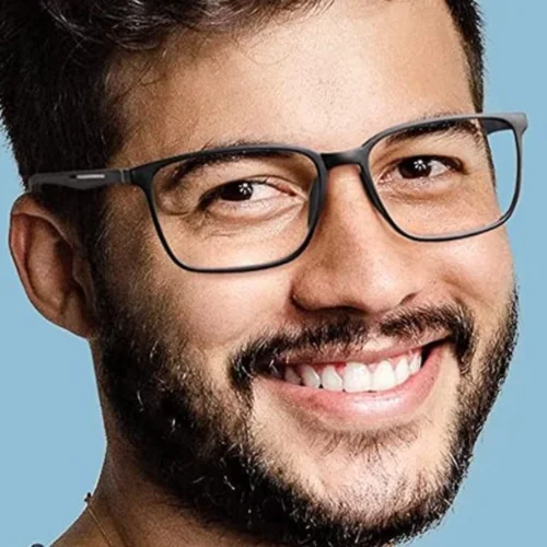 Imagen 2 del producto ZENOTTIC-gafas de lectura antiluz azul para hombre, montura cuadrada Retro para juegos de ordenador, lector de gafas para presbicia, dioptrías