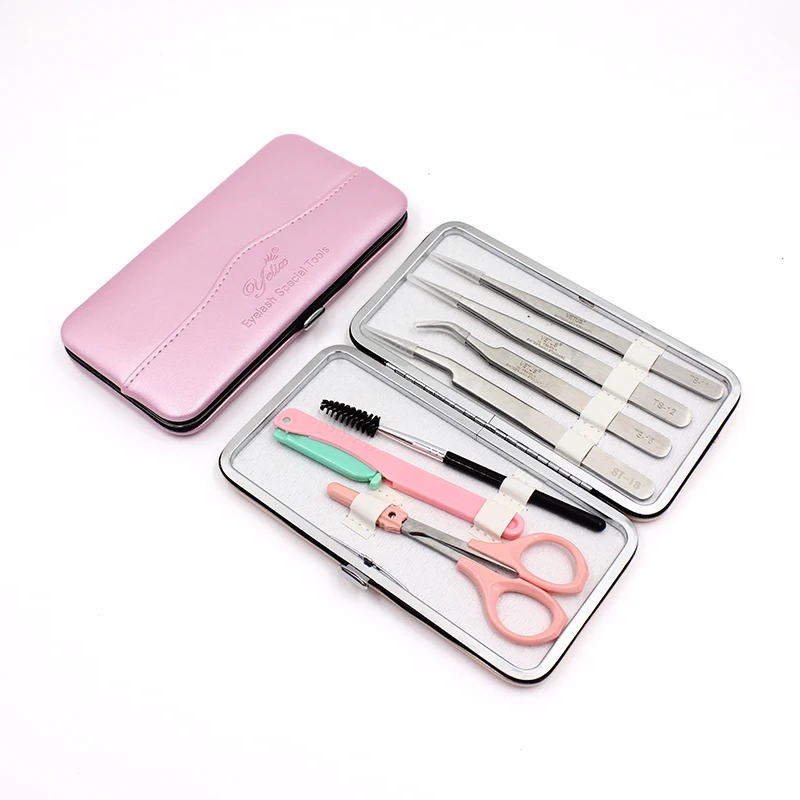 Makeup Eyelashes tweezer Storage Box Eyelash Extension Tweezers Case Cosmetic Tool Bag For tweezer kit Wholesale OEM