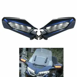 Rear View Side Mirror LED Turn Signal Light For Honda Goldwing GL1800 2018-2023 Motorcycle