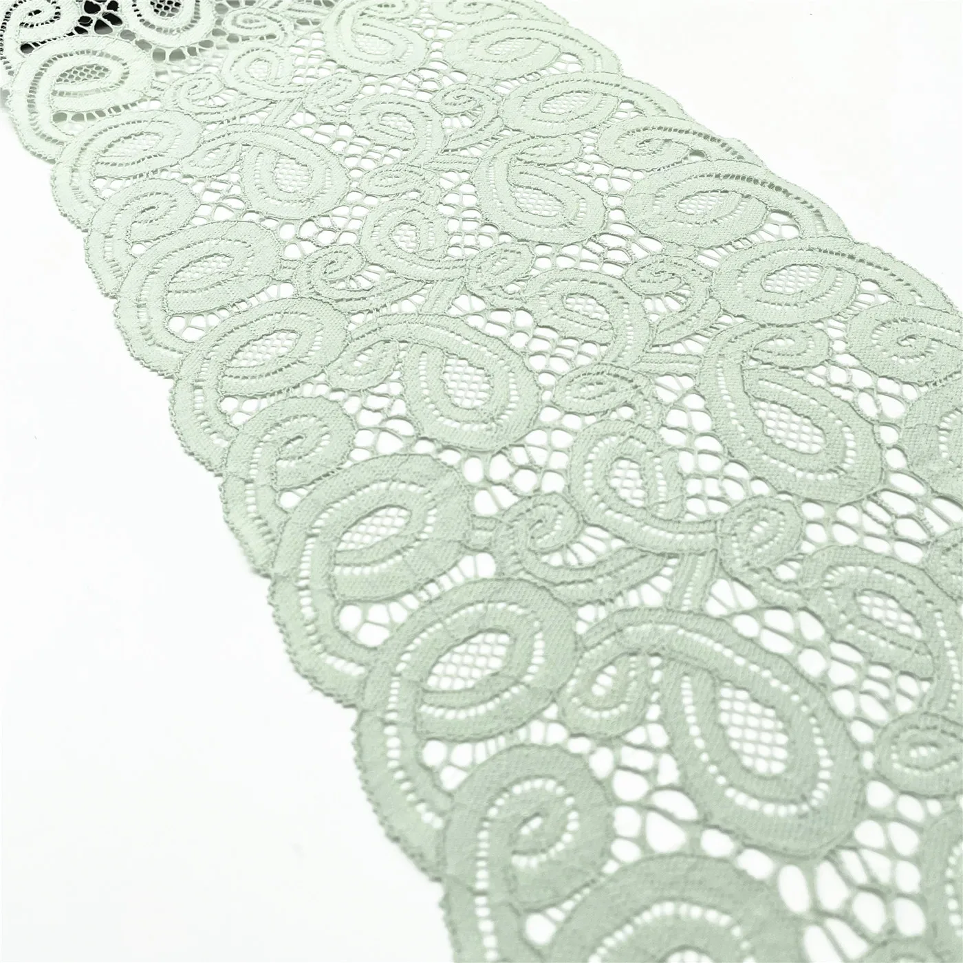 3y/lot 7 1/2 inch 19cm Light green with foil elastic lace trim with shimmer trimming garment accessory DIY material fabric