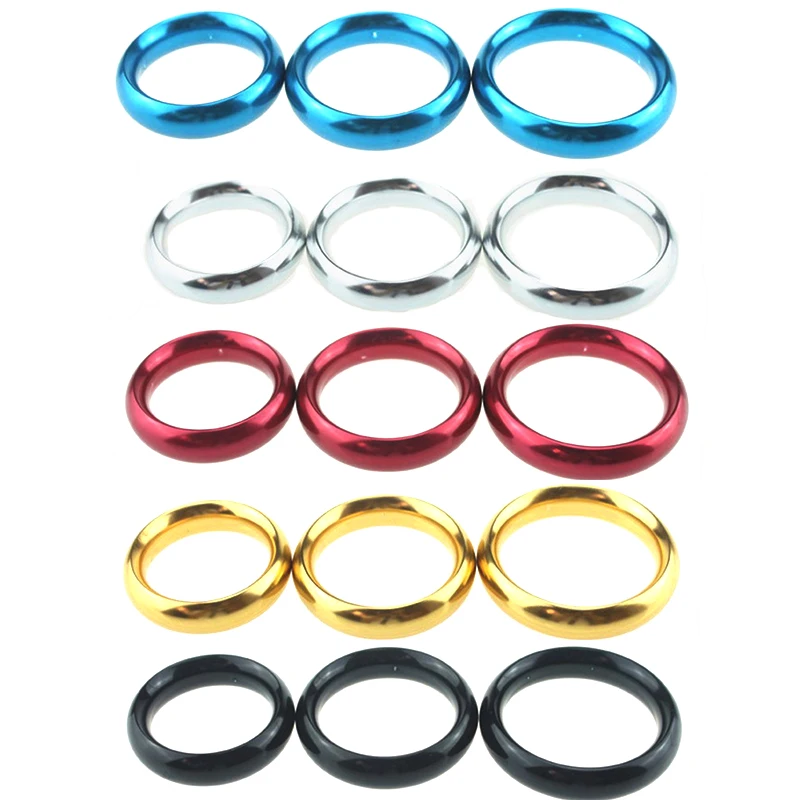 40/45/50mm Male Aluminum Alloy Metal Penis Ring Delay Ejaculation Cock Ring Sex For Men Erotic Games Cock Ring Adult Products 18