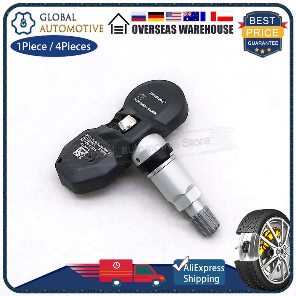 433MHz Tyre Pressure Sensor A0025408017 A0025406717 TPMS SENSOR For Mercedes-Benz CLS [C219] GL-Class [X164] E-Class [W211] SL