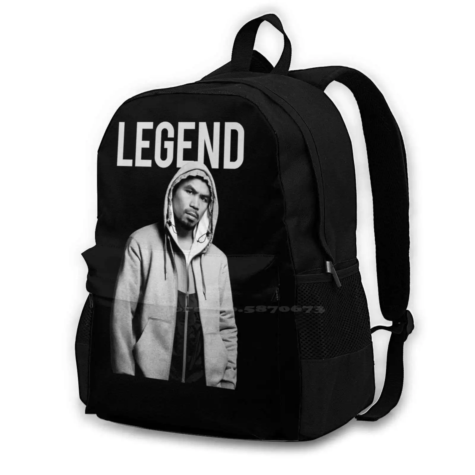 Manny Pacquiao Filipino Legend By Aireal Hot Sale Schoolbag Backpack Fashion Bags Manny Pacquiao Philippines Filipino Boxing