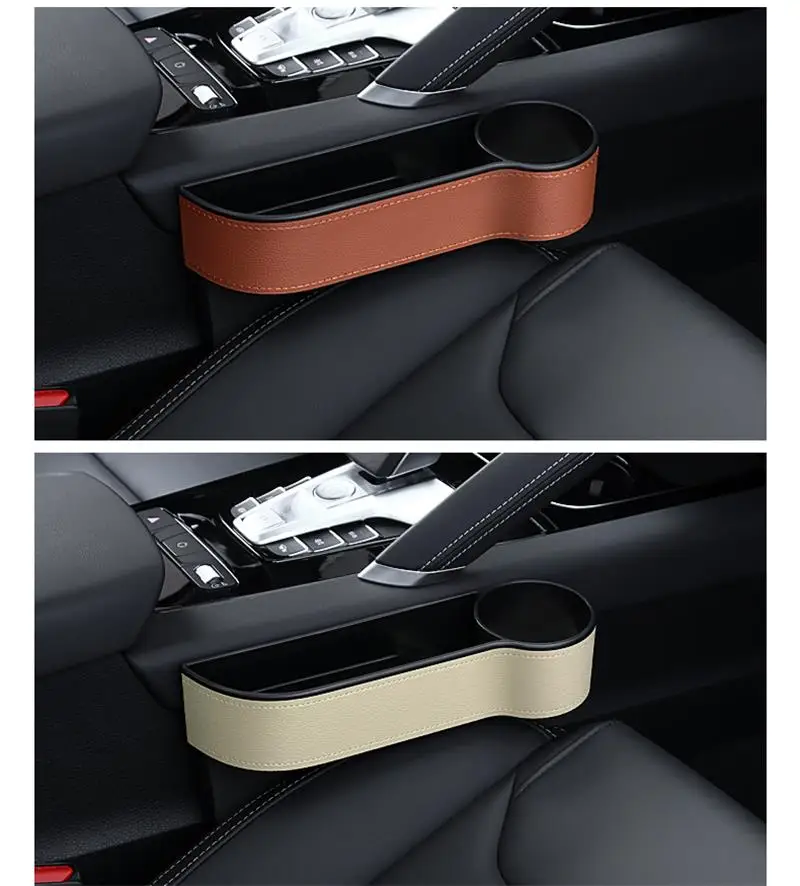 For Hyundai Tucson 2015 - 2019 -2022 Car Universal Seats Crevice Storage Box Slit Gap Pocket Catcher Organizer Seat Phone Holder