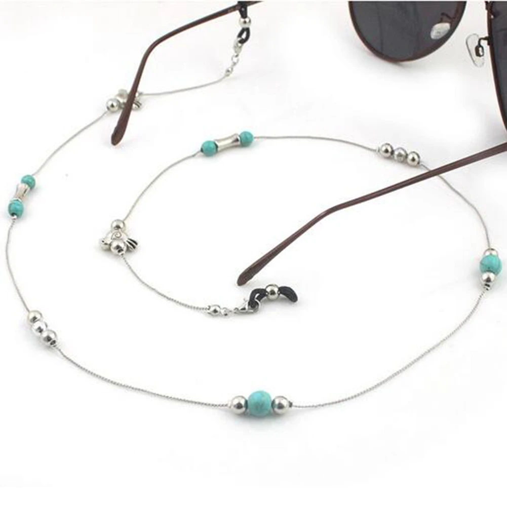 2021 Vintage Fashion Silver color Sunglasses Chain Mask Lanyard Leaf Bead Cross Owl Star Glasses Chain Mask Holder New Jewelry