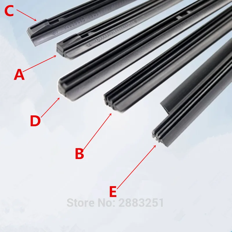 Car Vehicle Insert Rubber strip Wiper Blade (Refill) For kia Rio 2 3 4 k2 k3 k5 daihatsu Bentley ktm Car Wipers