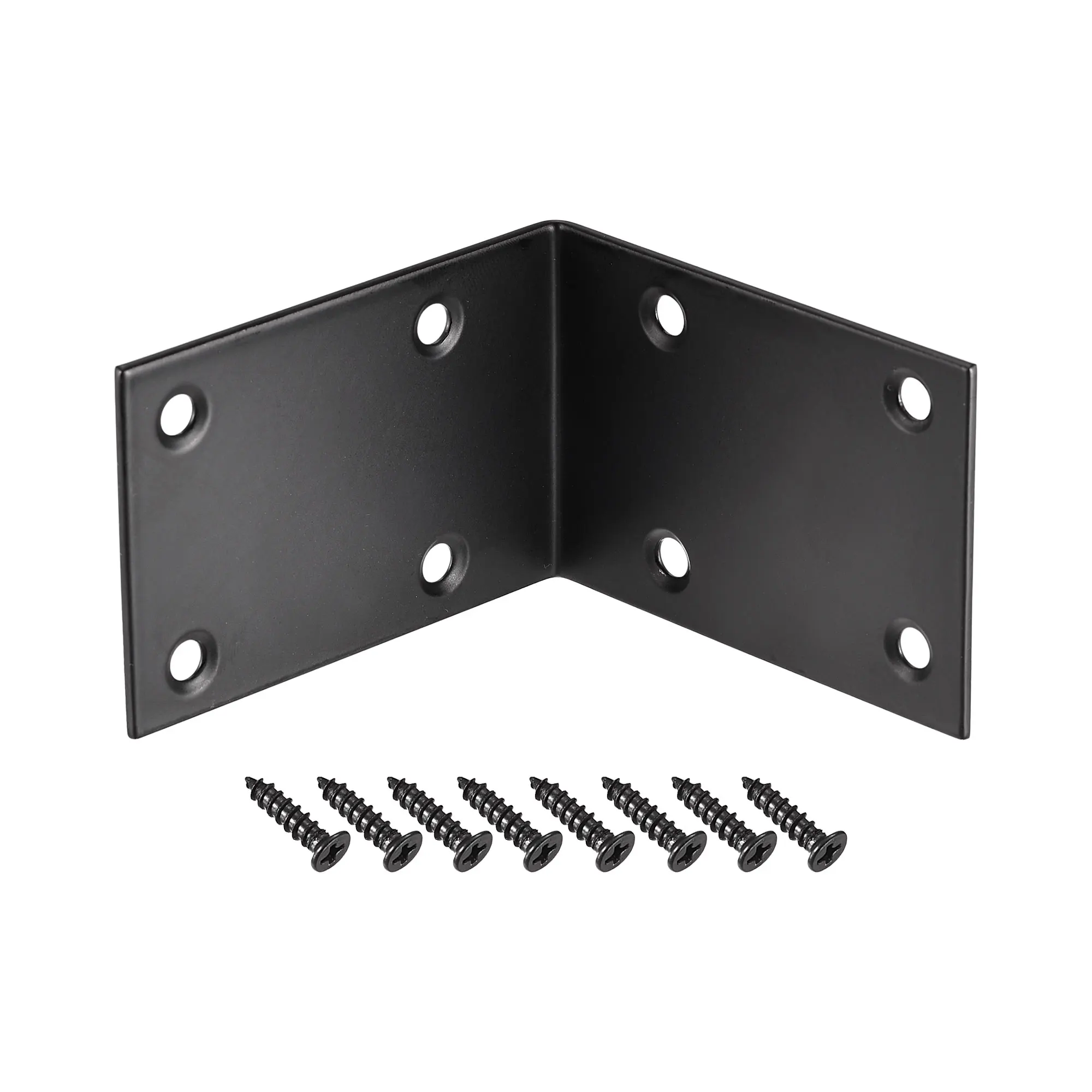 

Uxcell Corner Brace Angle Bracket Fastener Stainless Steel L Shape 72mmx72mmx48mm Black with Screws, 2 Pcs