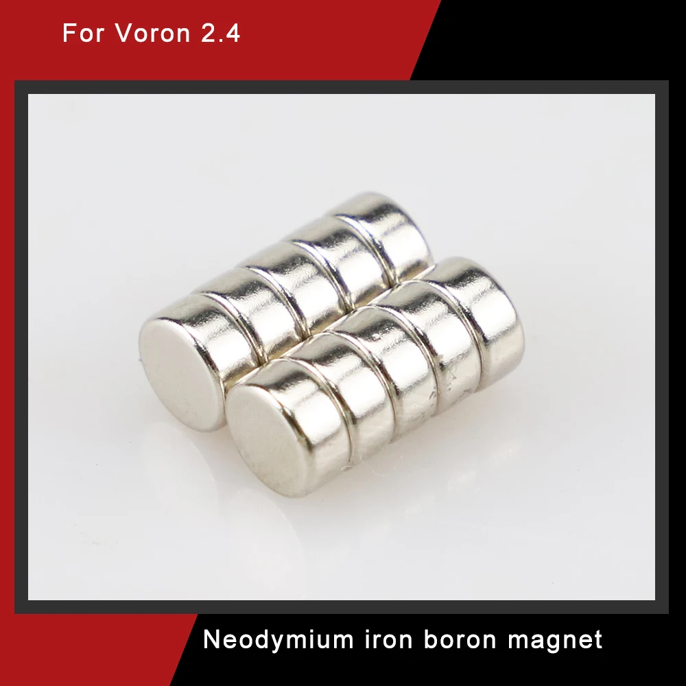 10pcs 3D Printer Super Magnetic Neodymium Rubidium Magnetic Steel High Strength Thin Circular Neodymium Iron Boron Magnet 6*3MM