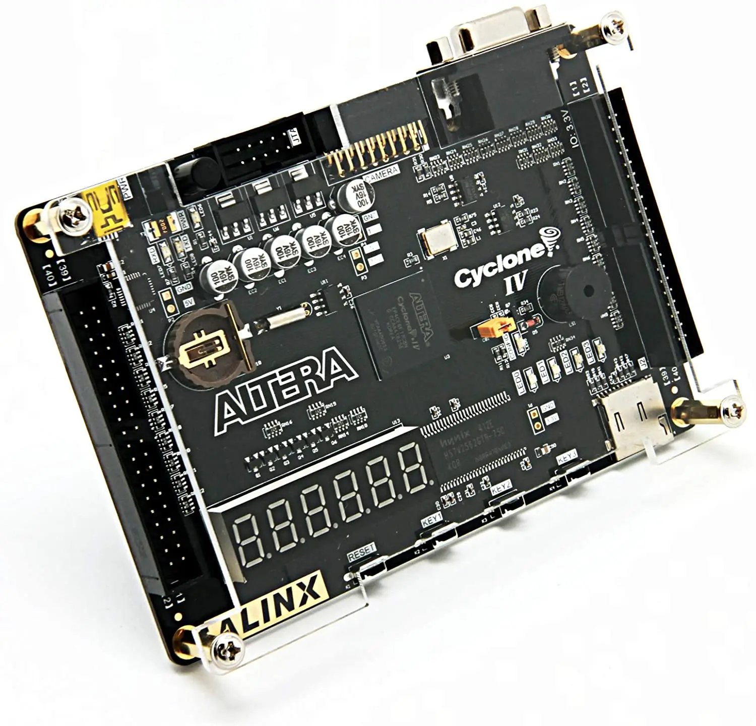 ALINX AX4010: ALTERA Cyclone IV EP4CE10 Study Board Entry-Level (FPGA Board + USB Downloader)