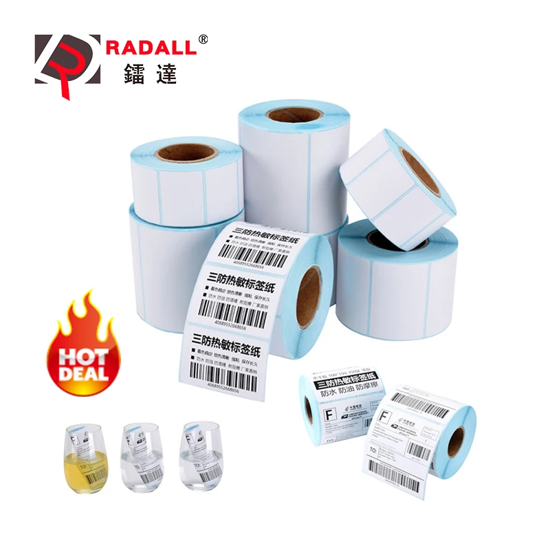 High quality 30~100mm Thermal Printing label Paper Photo Paper for Barcode Sticker/Label/Adhesive for Thermal label printer