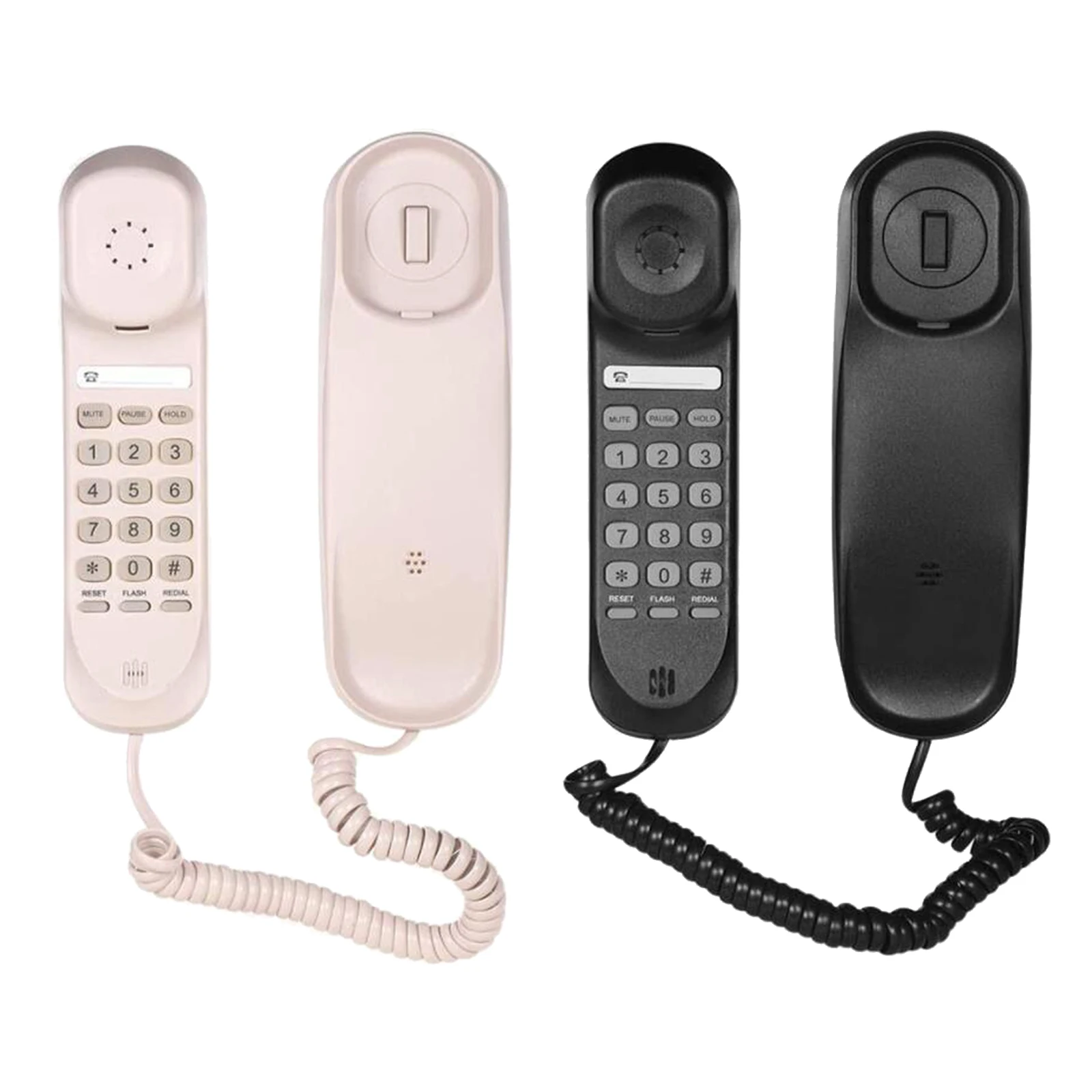 Old Style Retro Wall Phone Wired Handset Volume Control Corded Landline Phone Telehone for Home,Hotel,Living Room,School Office