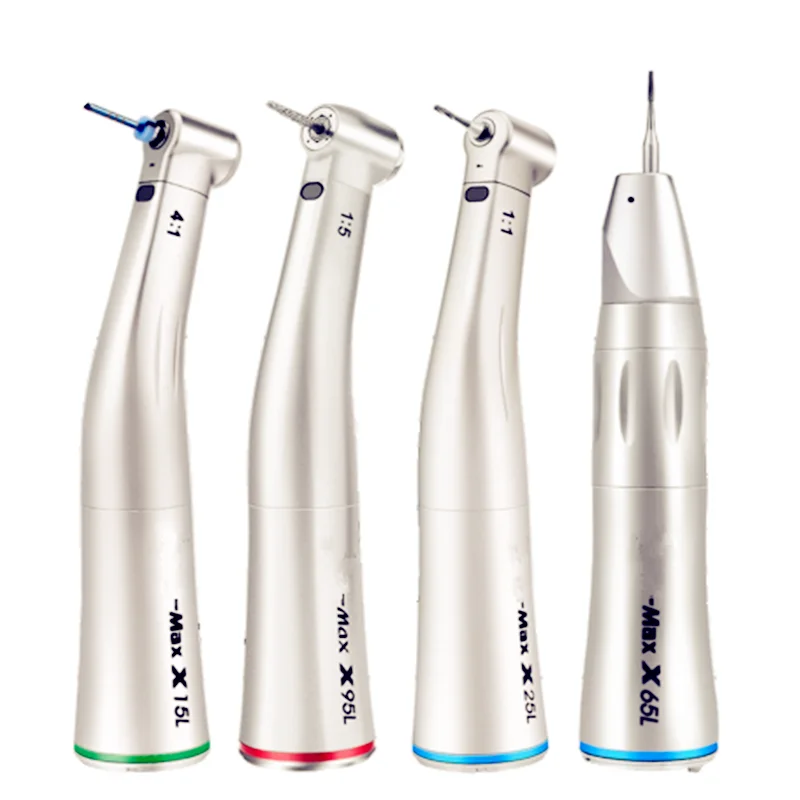 

N type Dental Low Speed Handpiece Contra Angle With Optic Fiber MAX Series X95L/X25L//15L/X65L