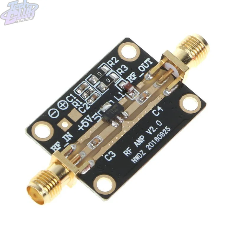 Ultra-low Noise Broadband Amplifier High Linearity LNA 0.05-4GHz NF=0.6dB RF FM HF VHF / UHF Ham Radio Modules