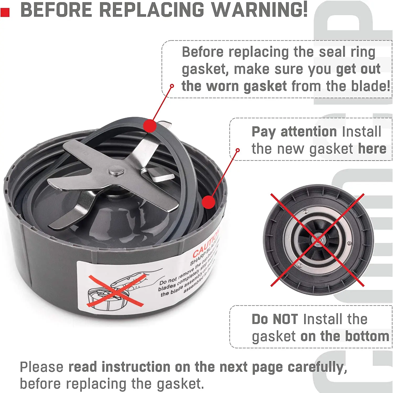 3 Stück Ersatzteile für Entsafter, Silikon-Dichtungsring, Gummidichtung für NutriBullet 600W 900W Entsafter-Ersatzteile – Detail 2