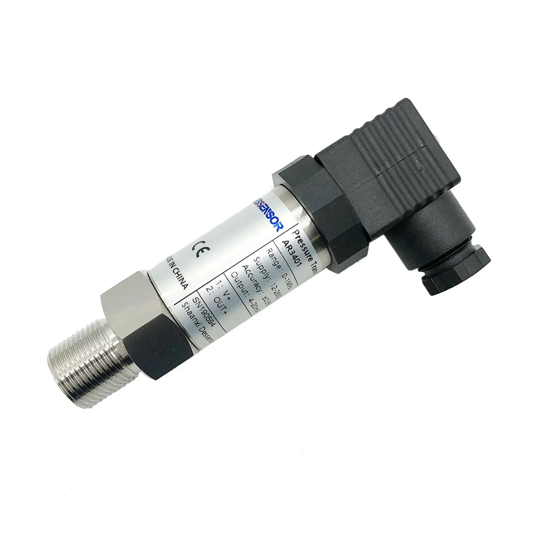 FANDESENSOR-Capteur de Pression Transducteur, Boîtier en Acier Inoxydable pour Eau, Gaz et Huile, 4-20ma