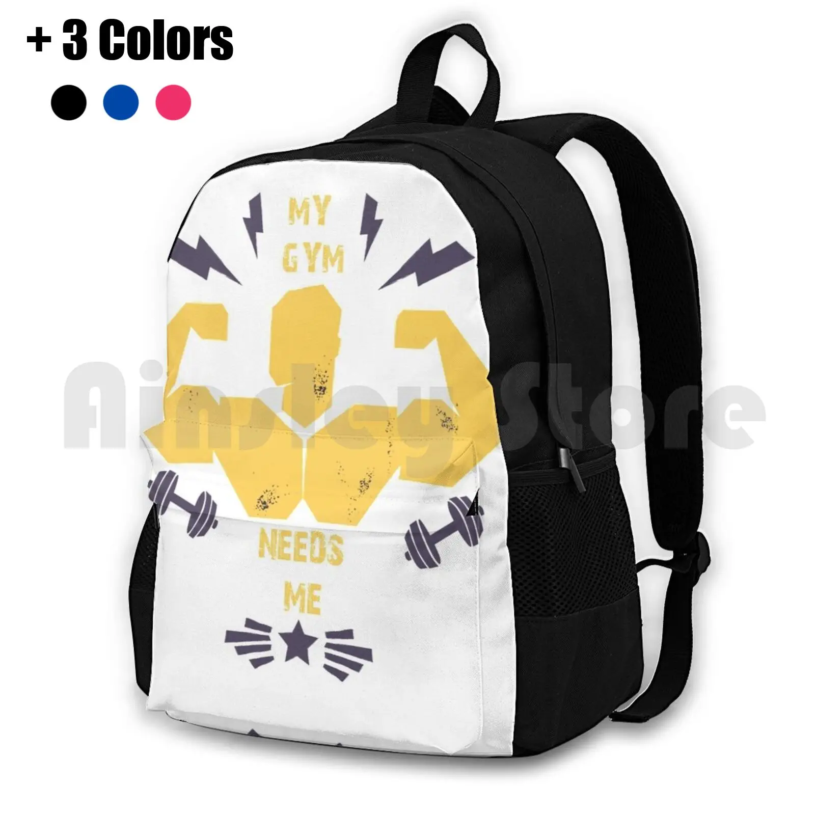 My Gym Need Me Outdoor Hiking Backpack Waterproof Camping Travel Gym Sport Sports Sports Lover Sports Lovers Sports