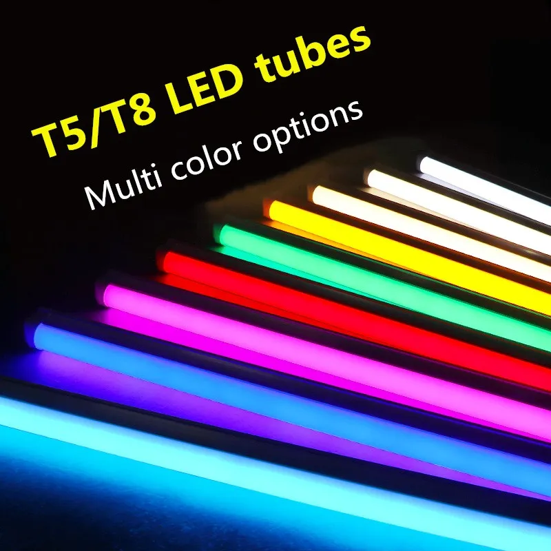 tubo de luz led fluorescente t8 t5 com integracao lampada led de 2835 smd 300 mm e 600 mm branco quente frio 01