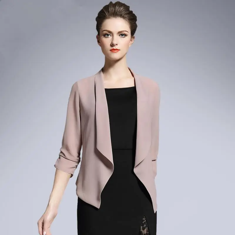 2023 Summer Jacket New Women\'s Chiffon Cardigan Coat Thin Short Jacket Tops Female Coat Shawl Sunscreen Clothing All-Match 4XL