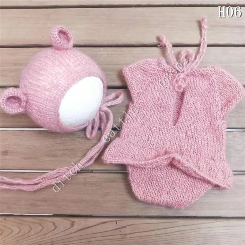 Newborn Photography Props Newborn Hats & Pants Hand-woven