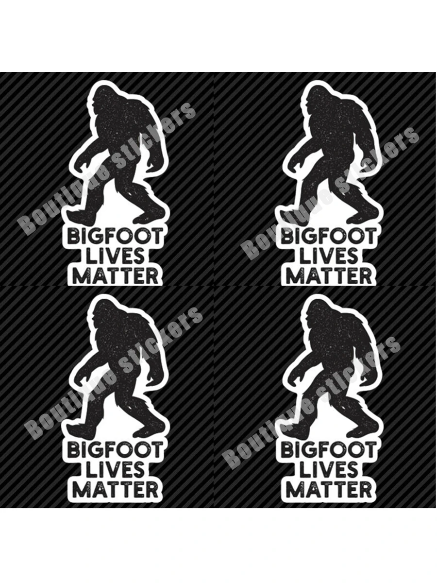 4X Savage Bigfoot Life Substance Sticker Die-cut Vinyl Sasquatch Outdoor Bumper Window Windshield Accessories Guide Art Pattern