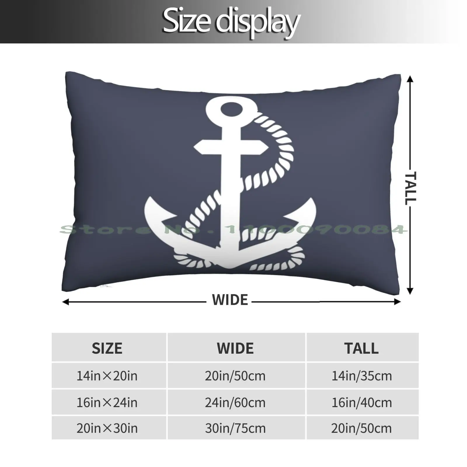 Anchor With Rope Design Pillow Case 20x30 50*75 Sofa Bedroom Tesla Cyber Truck Stuff Tesla Cyber Truck Sweater Tesla Cyber