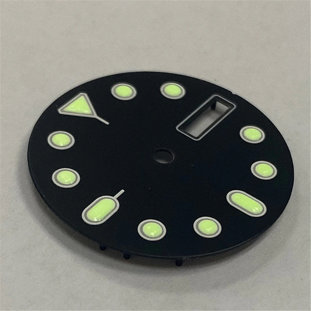 

28.5MM C3 Green Luminous Watch Dial for NH35A NH36 4R36 Watch Movement Repair Parts