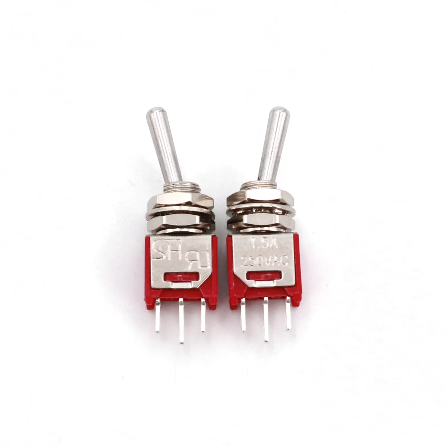 10Pcs SH TS-4 3Pin ON-ON SPDT 5mm Panel Mount Sub-Miniature Toggle Switch