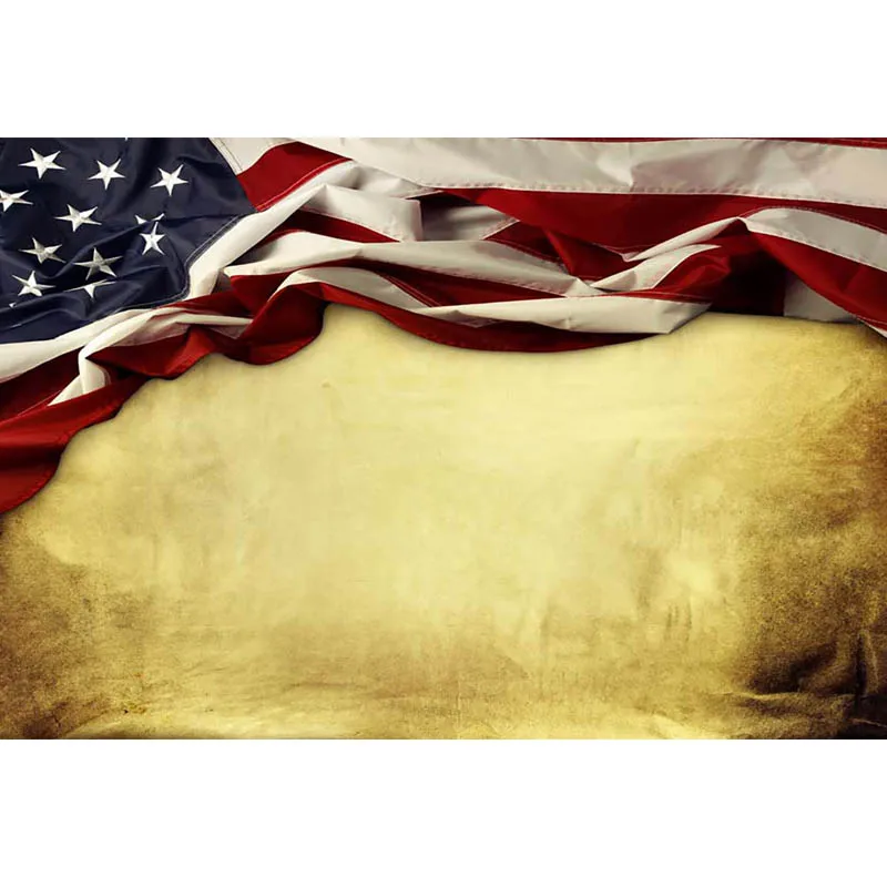 Mocsicka Independence Day Backdrop Photography American Flag Wall Photo Background for Photographers MW-144