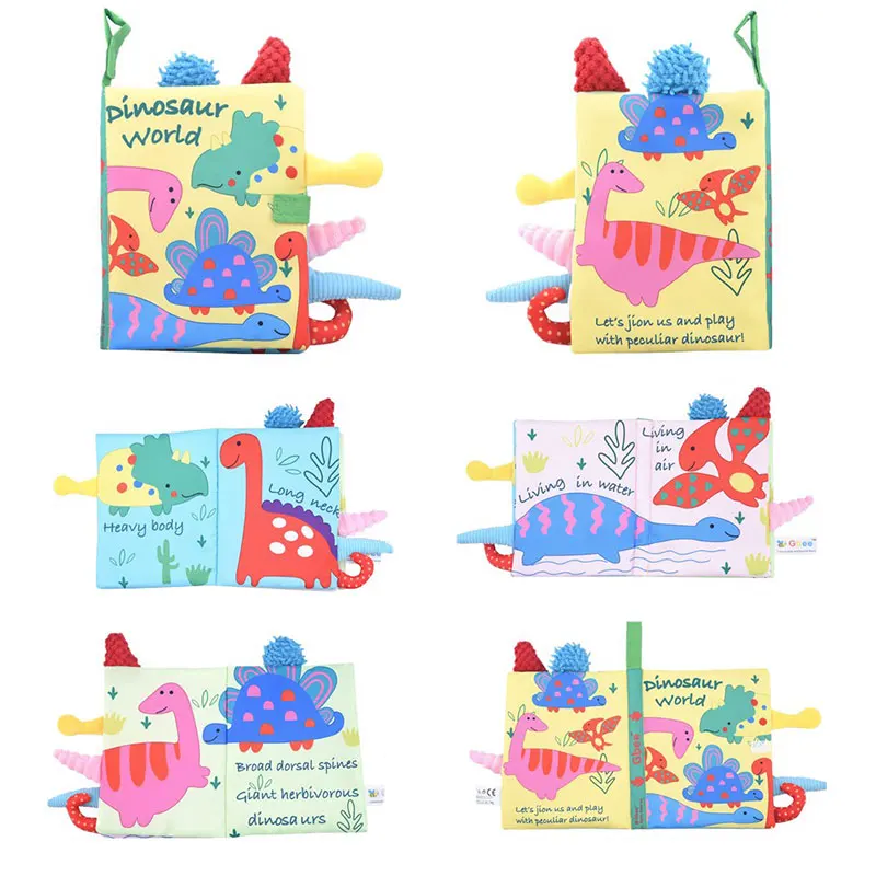 Baby Cloth Book Montessori Toys Baby Soft Quiet Book Colorful Animals Learning Educational Baby Books 0 12 Months