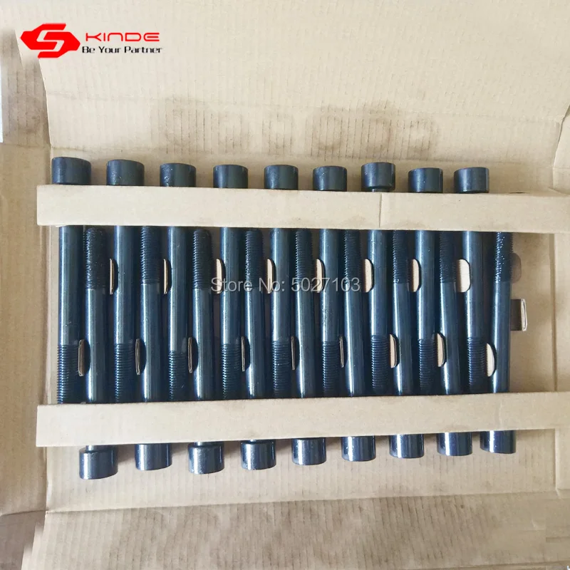 Susirick 4D56T D4BH D4BA 4D56 cylinder head bolts for Hyundai h100 H1 for Mitsubishi Pajero Galant L300 L400 cylinder bolts